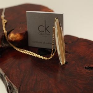 Big Conti Calvin Klein Necklace Light Yellow